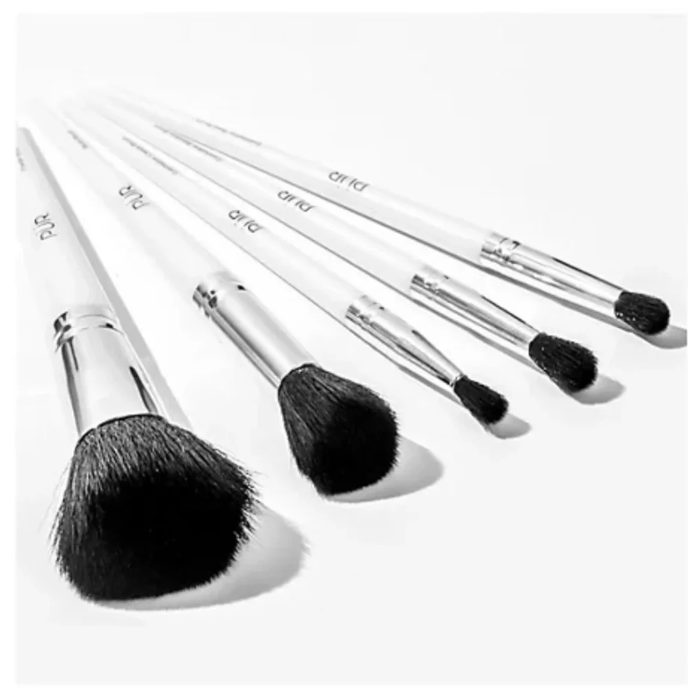 PÜR 5 Piece Brush Set with Holder - NWT